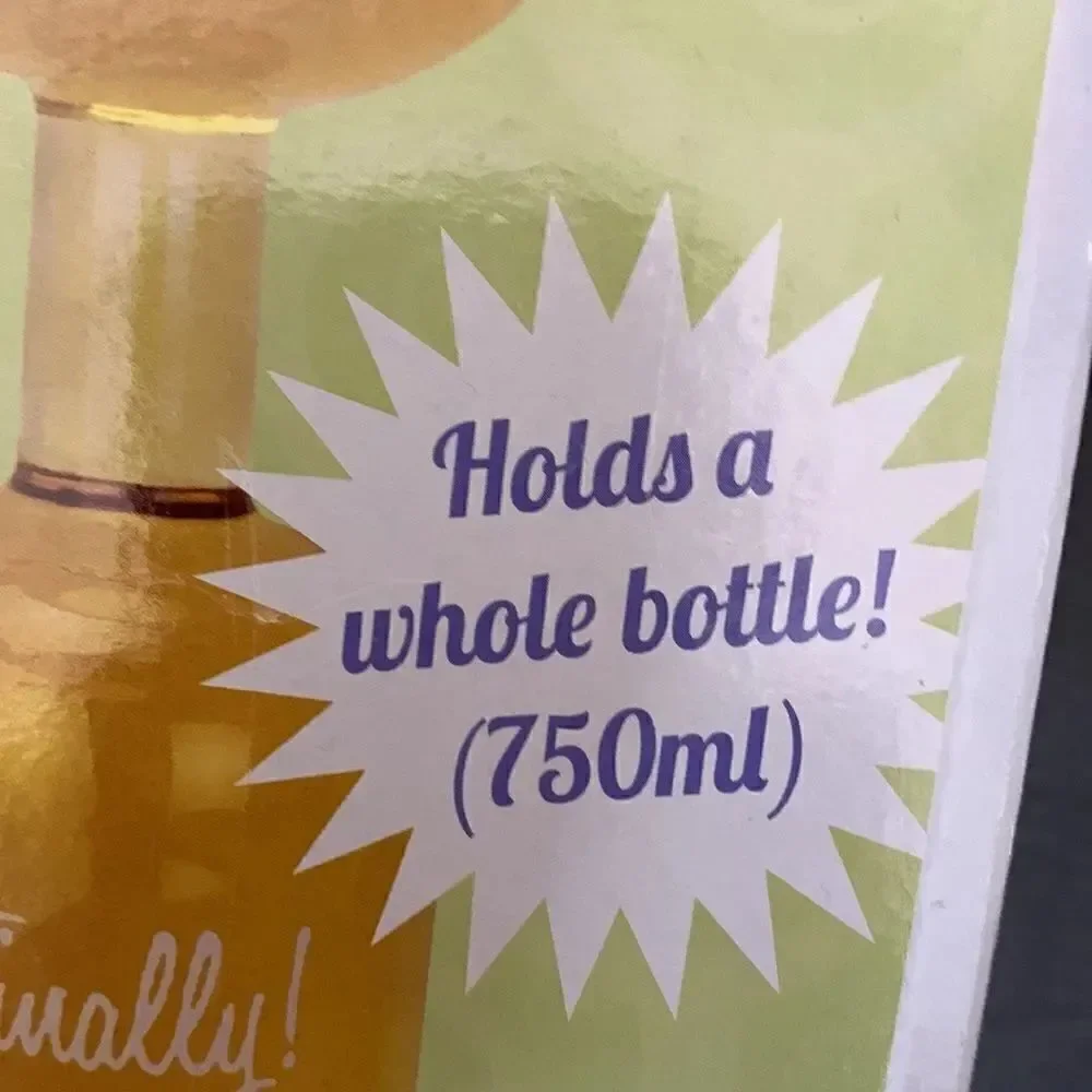 Big Mouth Toys Wine Bottle Glass Holds Whole Bottle A Glass That Fits My Needs